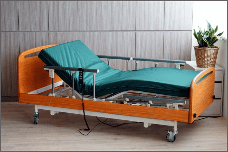 "homecare adjustable electric hospital bed recommended for disable people".